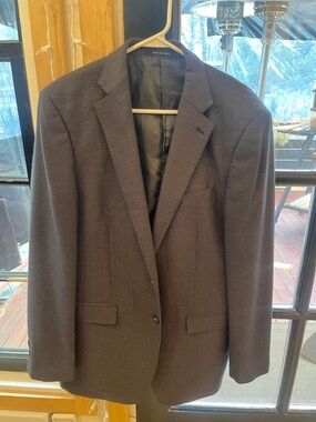 Men's Calvin Klein Charcoal Textured Blazer